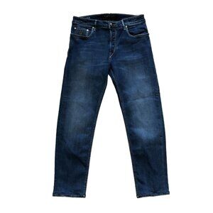Hand Picked Ravello Jeans Denim Mens 34 Blue Button Fly Cotton Contrast Stitch